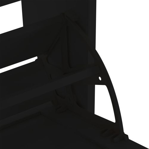 Meuble à Chaussures Avec 4 Compartiments Rabattables-pour Une Entrée Ou Un Couloir-noir