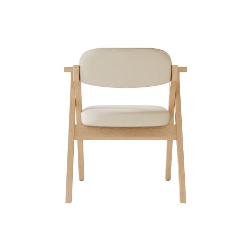 2 Chaises De Salle à Manger Pliantes-en Bois Massif-confortables Et Respirantes-lin-beige