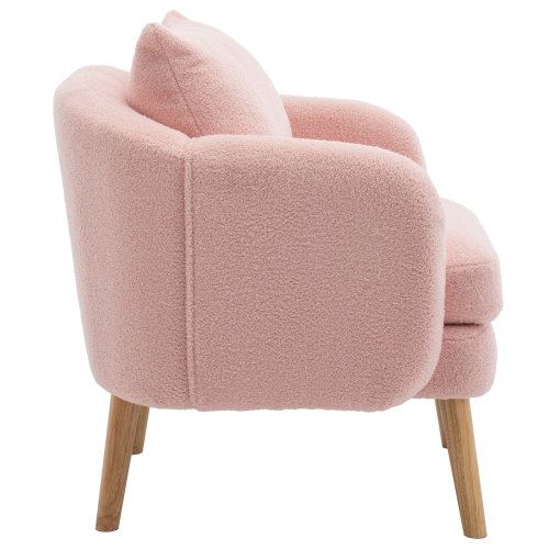 Fauteuil Moderne-fauteuil-canapé Une Place-en Velours-fauteuil Rembourré-rose