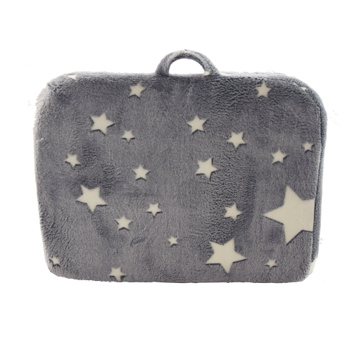 Fauteuil Enfant-avec Poignée De Transport Et Poches Latérales-gris