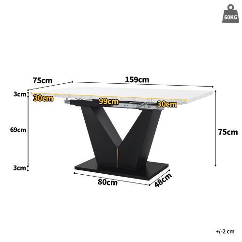 Table Extensible-gain De Place-large Surface De Travail-adaptée Au Bureau Et Au Salon-gris