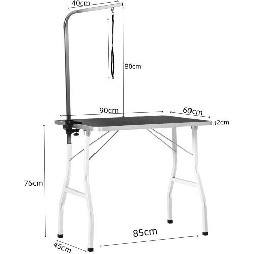 Table De Toilettage Professionnelle Pour Animaux-table De Coupe-convient Aux Animaux De Petite-noir