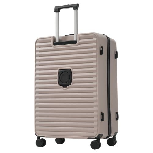 Ensemble De 3 Valises-conception à Ouverture Frontale-porte-gobelets Pliables-en Abs-tsa-brun