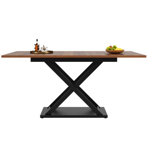 Table à Manger Extensible(120-160 X 80 Cm)-pour La Cuisine Et Le Salon-en Marbre-naturel