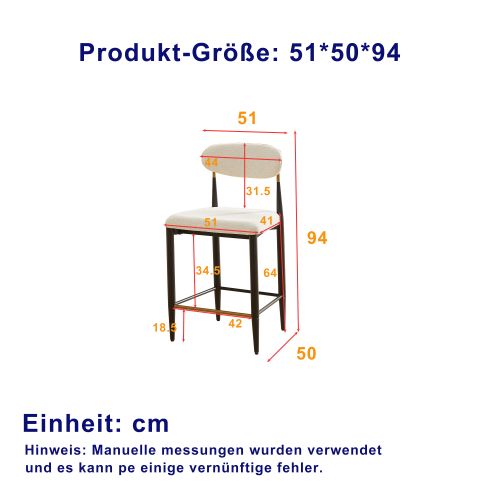2 Tabourets De Bar-avec Des Structures Noir-des Coussins D'assise En Tissu-noir