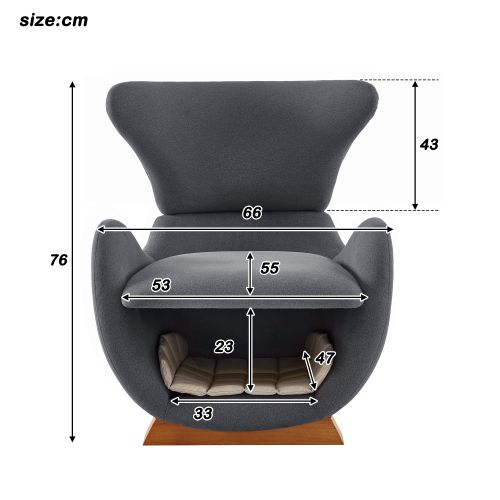 Fauteuil De Relaxation-canapé Simple-fauteuil Adapté Aux Animaux De Compagnie-gris