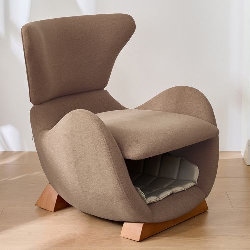 Fauteuil De Relaxation-canapé Simple-fauteuil Adapté Aux Animaux De Compagnie-brun