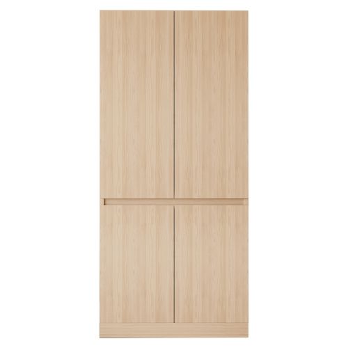 Armoire 70 × 40 × 170 Cm-modèle à Double Porte Avec Grands Compartiments De Rangement-bois