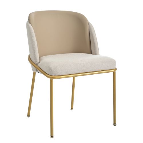 4 Chaise De Salle à Manger Modernes à Pieds Inclinés Et Réglables- En Pvc-charge 150 Kg-kaki