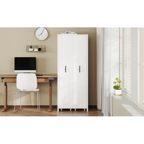 Bibliothèque-20kg/étagère-roulettes Silencieuse-réversibles Gauche/droite-armoire Polyvalent-blanc