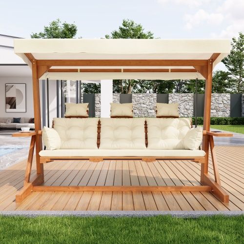 Balancelle De Jardin Robuste - coussins Et Oreillers Décoratifs - pour Jardin/terrasse