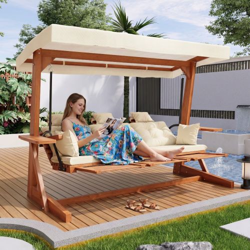 Balancelle De Jardin Robuste - coussins Et Oreillers Décoratifs - pour Jardin/terrasse