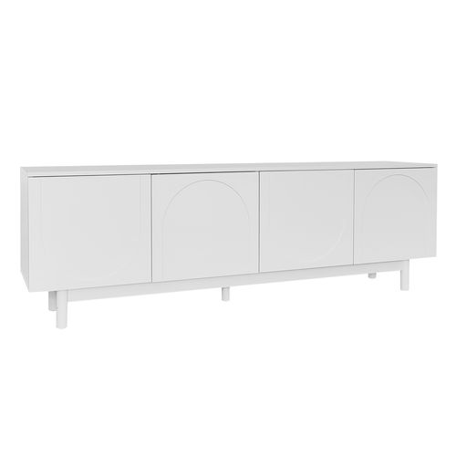 Meuble TV L.175cm Avec 4 Portes Blanc