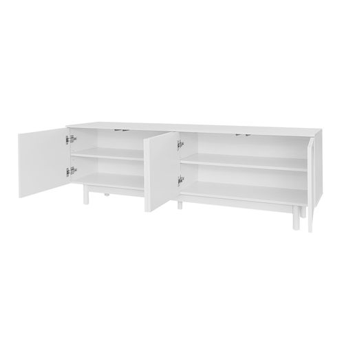 Meuble TV L.175cm Avec 4 Portes Blanc