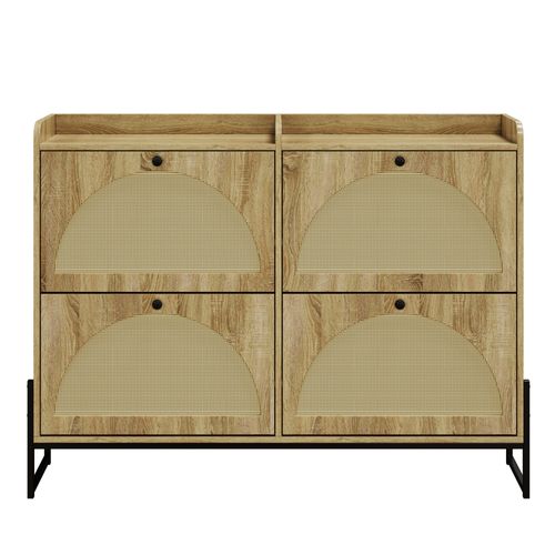 Meuble à Chaussures Avec 4 Tiroirs En Bois