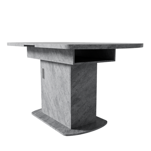 Table à Manger Extensible 110/130 X 70cm Avec 1 Porte Gris