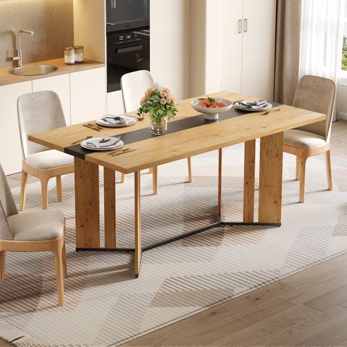 Table à Manger L.150cm Imitation Chêne