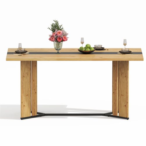 Table à Manger L.150cm Imitation Chêne