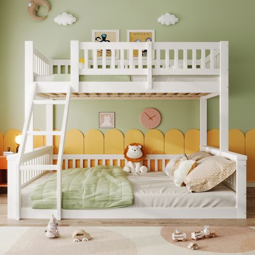 Lit Superposé 140x200cm+90x200cm Blanc