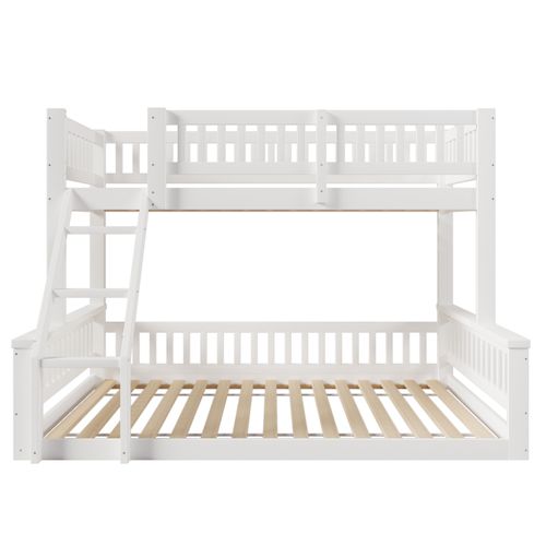 Lit Superposé 140x200cm+90x200cm Blanc