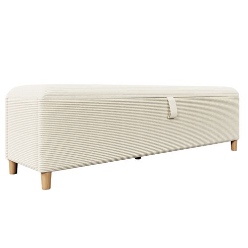 Banc Avec Coffre 145 X 38 X 46cm Beige