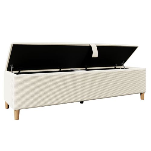 Banc Avec Coffre 145 X 38 X 46cm Beige