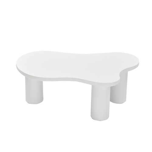 Table Basse En Forme De Nuage Irrégulier Blanc