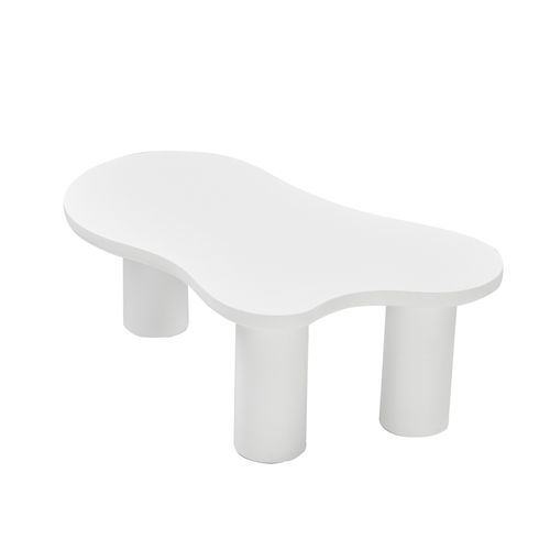 Table Basse En Forme De Nuage Irrégulier Blanc