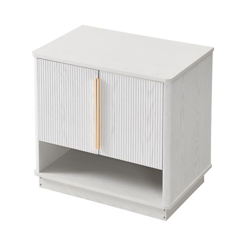 Meuble à Chaussures Avec 2 Portes Blanc