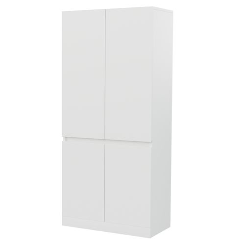 Armoire Avec 4 Portes Blanc