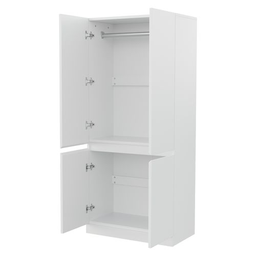 Armoire Avec 4 Portes Blanc