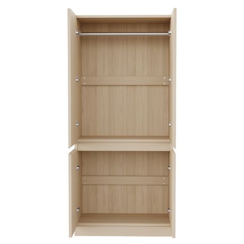 Armoire Avec 4 Portes Imitation Chêne