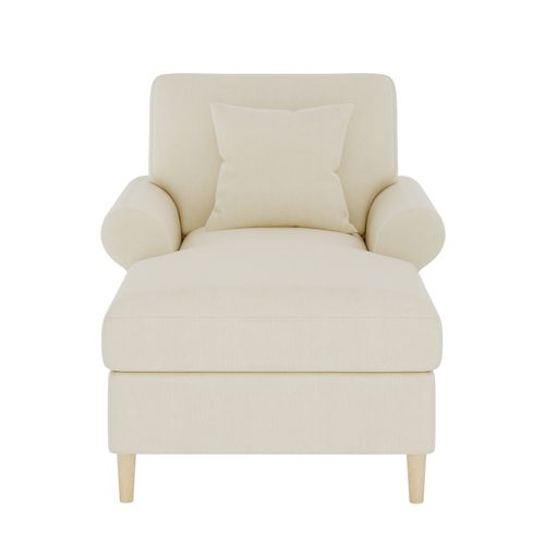 Fauteuil Fixe 133 X 87 X 90cm Velvet Beige
