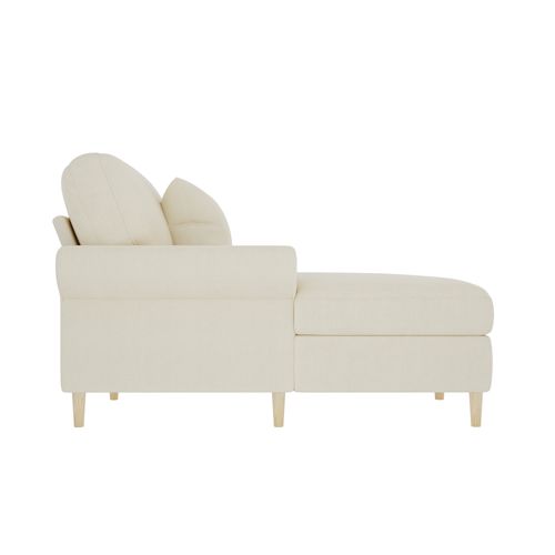 Fauteuil Fixe 133 X 87 X 90cm Velvet Beige