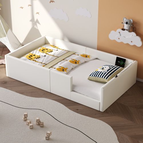 Lit Enfant 90x200 Cm - Blanc