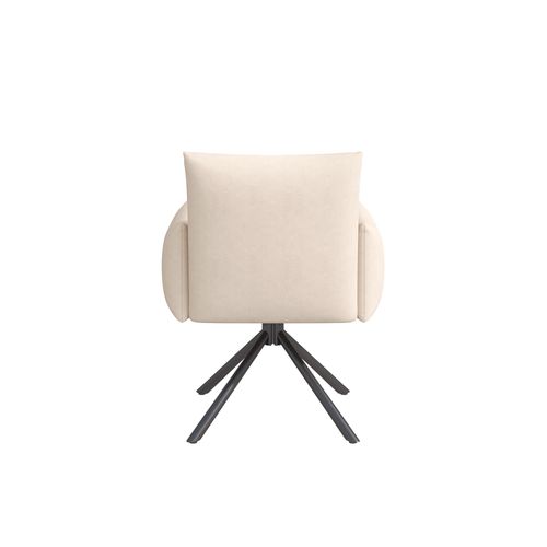 Lot De 6 Chaises De Salle à Manger Rotation à 360° Velours Beige