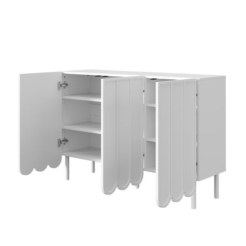 Buffet Avec 3 Portes Blanc