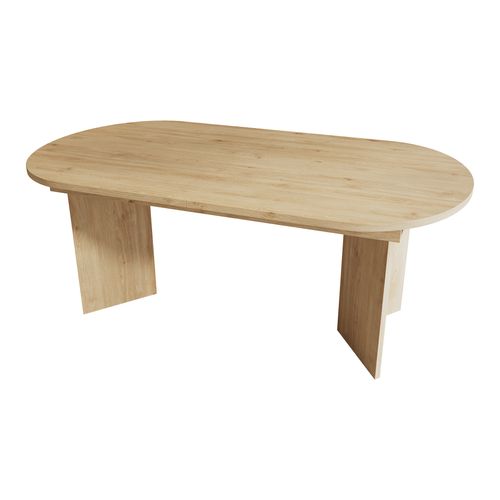 Table à Manger Extensible 140/180 X 90cm Imitation Chêne