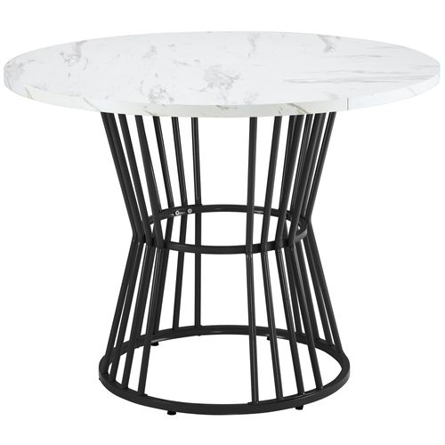 Table à Manger Rond Avec Pieds En Métal 100 X 100 X 75cm