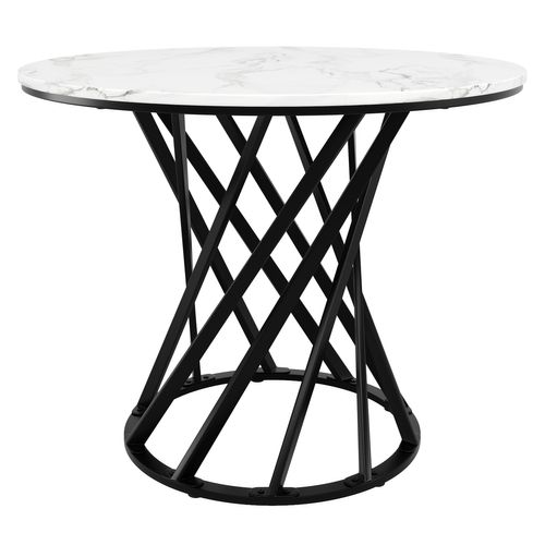 Table à Manger Rond Avec Pieds En Métal 80 X 80 X 76cm