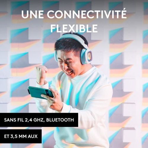 Casque Gamer - Sans Fil - Logitech G - A30 - Ps, PC, Mobile - Blanc