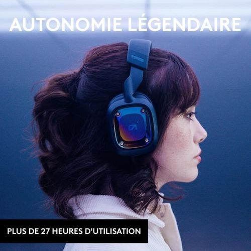 Casque Gamer - Sans Fil - Logitech - A30 - Xbox, PC, Mobile - Bleu Marine