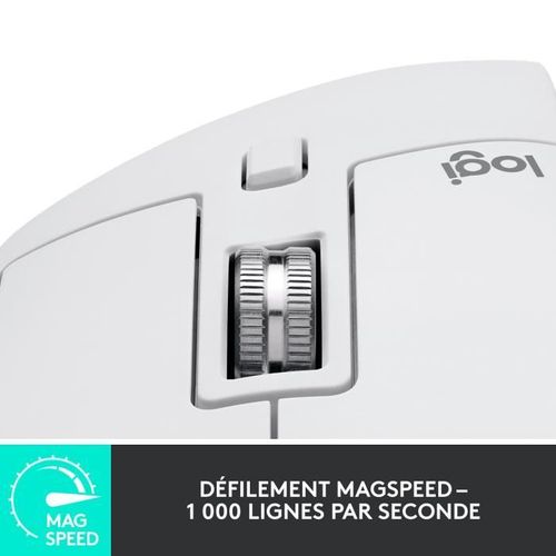 Souris - Sans Fil - Logitech - Mx Master 3s - Gris Pâle