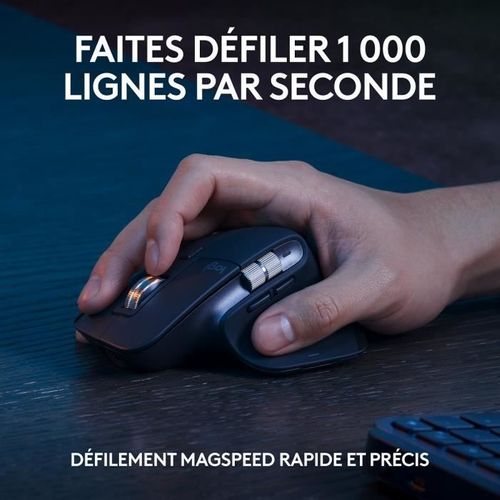 Ensemble Clavier Souris - Sans Fil - Mx Keys S - Azerty - Rétroéclairé - Graphite