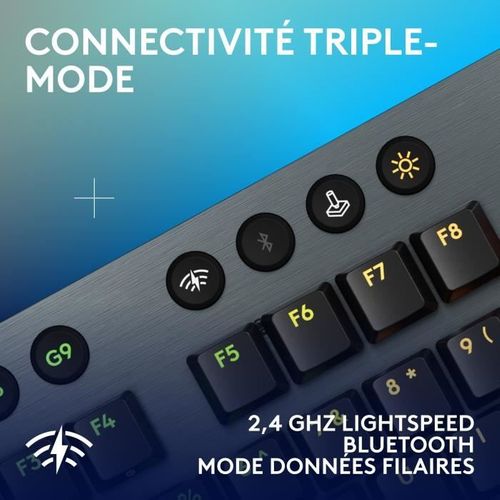 Clavier Gamer - Sans Fil - G915 X - Switch Clicky - Azerty - Noir