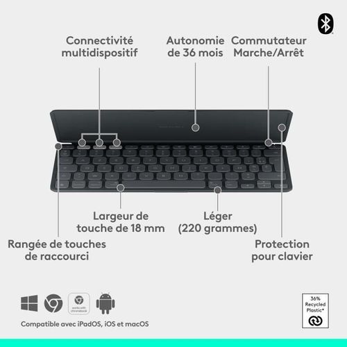 Clavier Pour Tablette Keys-to-go 2 Sans Fil Pour iPad - Graphite