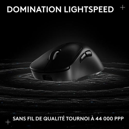 Souris Gamer - Sans Fil - Logitech - G Pro X Superlight 2 Dex - Noir