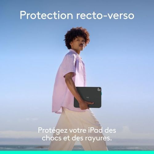 Etui Clavier - Flip Folio - Pour iPad Et iPad Air 11 Pouces (m4 Et M5) (m2 Et M3) (5e Génération)