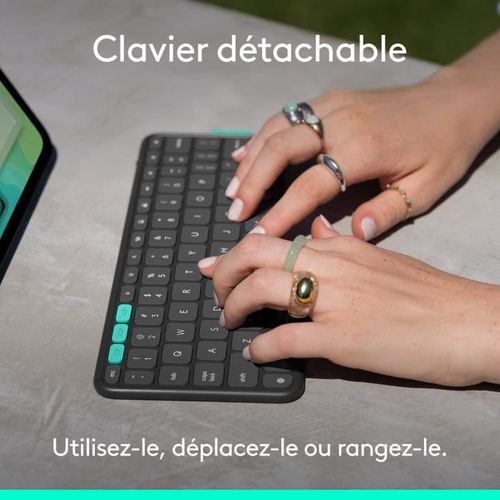 Etui Clavier - Flip Folio - Pour iPad Et iPad Air 11 Pouces (m4 Et M5) (m2 Et M3) (5e Génération)
