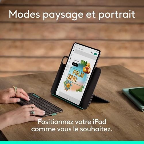 Etui Clavier - Flip Folio - Pour iPad Et iPad Air 11 Pouces (m4 Et M5) (m2 Et M3) (5e Génération)